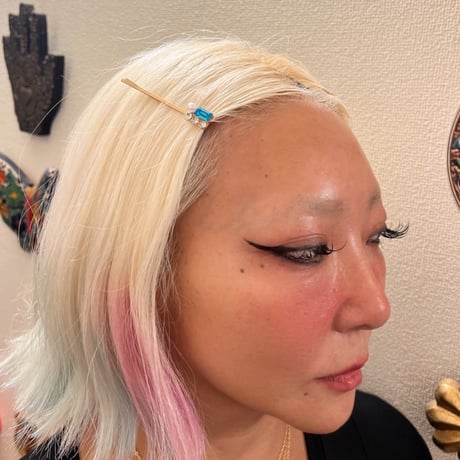 Colorful bijou hair pins