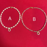 Clear beads necklace