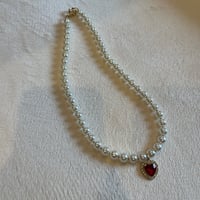 Red heart necklace