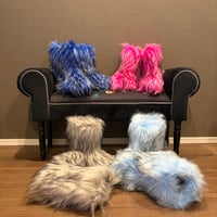 Faux fur boots