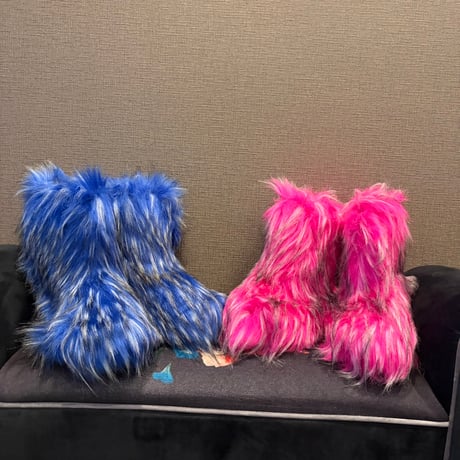 Faux fur boots