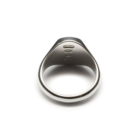 SIGNET RING CUSHION FACE  11 x 9mm