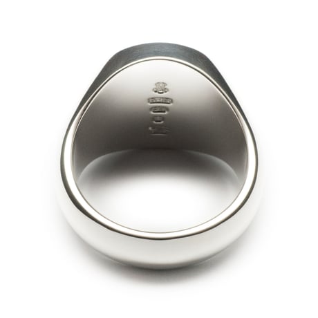 SIGNET RING ROUND FACE  18mm