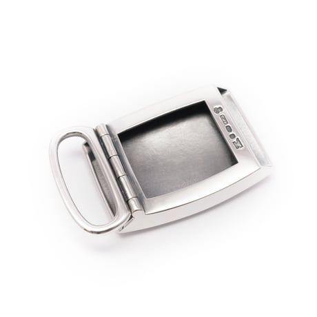 ENGINE TURNED SLIDE BUCKLE BARREL