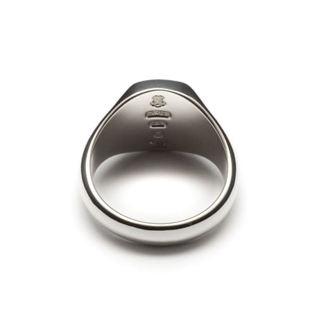 SIGNET RING CUSHION FACE  12 x 10mm