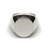 SIGNET RING OVAL FACE  18 x 15.5mm