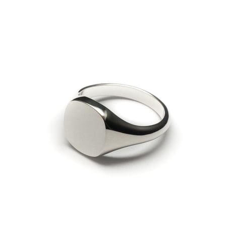 SIGNET RING CUSHION FACE  10mm