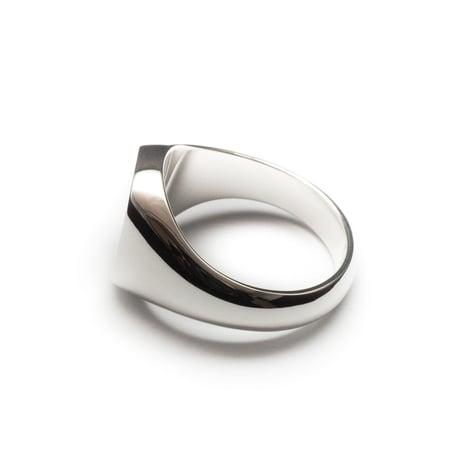 SIGNET RING CUSHION FACE  12 x 10mm