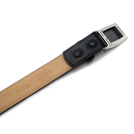 1” CALF LEATHER BELT  BLACK