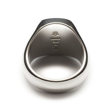 SIGNET RING CUSHION FACE  18 x 15mm