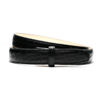 1” CROCODILE BELT BLACK