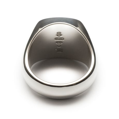 SIGNET RING CUSHION FACE  18mm
