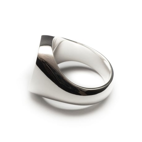 SIGNET RING CUSHION FACE  16 x 13mm