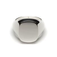 SIGNET RING CUSHION FACE  16 x 13mm