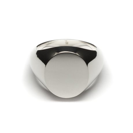 SIGNET RING OVAL FACE  15 x 13mm