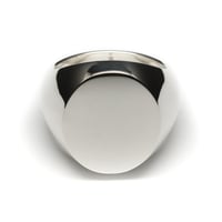 SIGNET RING OVAL FACE  20 x 17mm