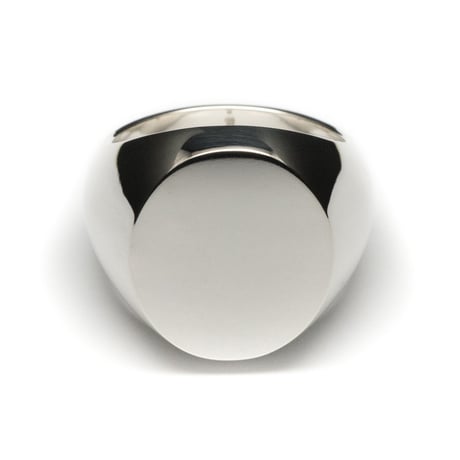 SIGNET RING OVAL FACE  20 x 17mm