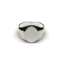 SIGNET RING OVAL FACE  11 x 9.5mm