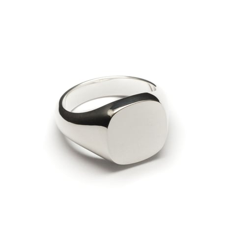 SIGNET RING CUSHION FACE  12mm