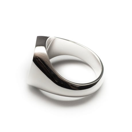 SIGNET RING CUSHION FACE  14 x 12mm