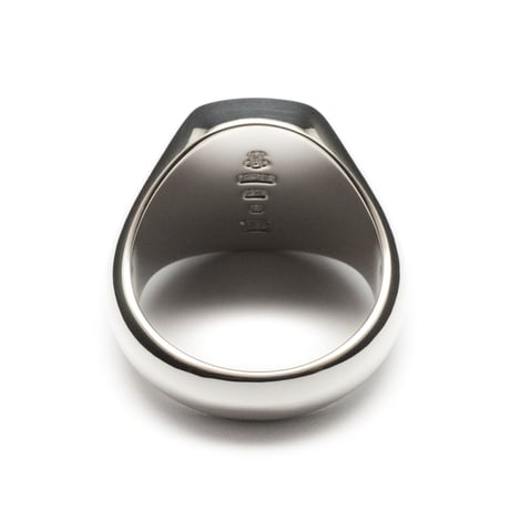 SIGNET RING CUSHION FACE  16 x 13mm