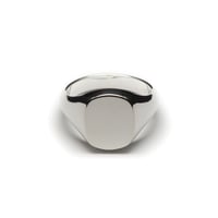 SIGNET RING CUSHION FACE  11 x 9mm