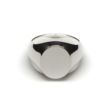 SIGNET RING OVAL FACE  13 x 11mm