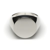 SIGNET RING ROUND FACE  18mm