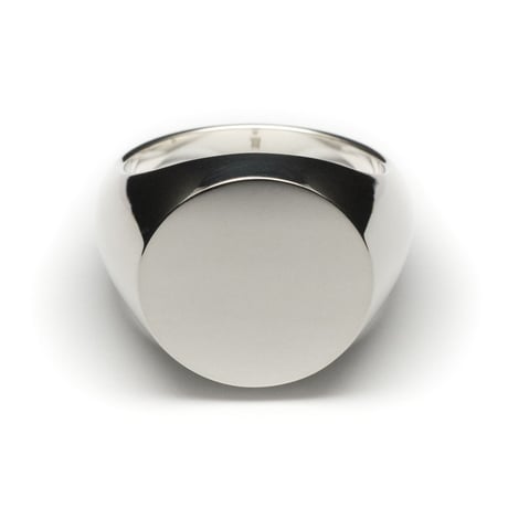 SIGNET RING ROUND FACE  18mm