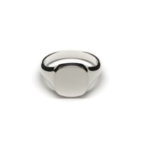 SIGNET RING CUSHION FACE  10mm