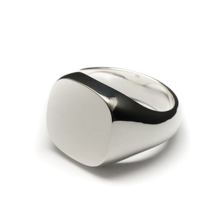 SIGNET RING CUSHION FACE  15mm