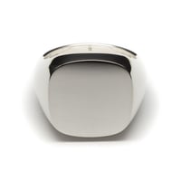 SIGNET RING CUSHION FACE  18mm