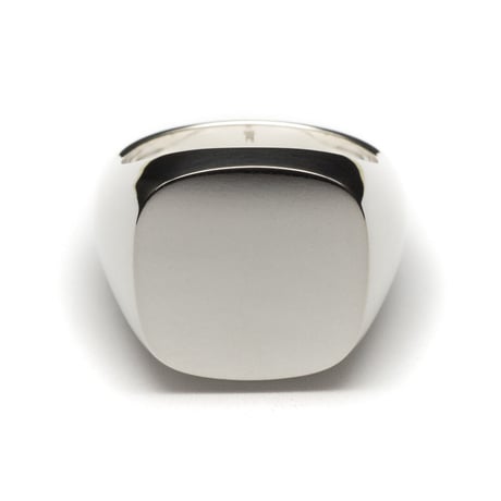 SIGNET RING CUSHION FACE  18mm