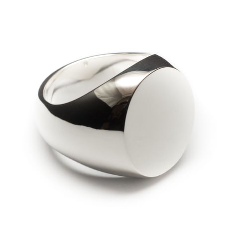 SIGNET RING OVAL FACE  20 x 17mm
