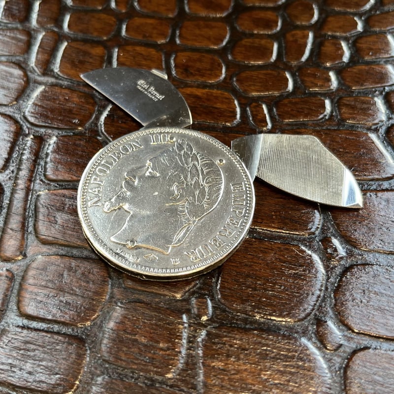 ELOI PERNET ペーパーナイフ ナイフ 1フラン硬貨 ELOI PERNET 1869 銀貨ナイフ | G of R & Co.