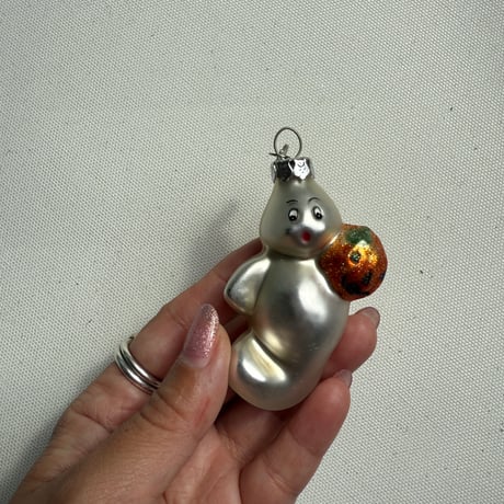 【Vintage】Ghost glass ornament USA
