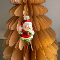 Mini santa glass ornament Poland