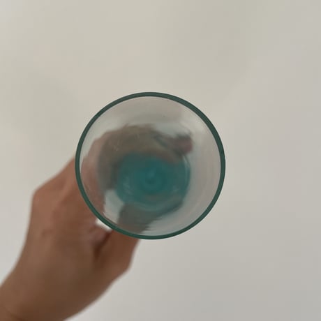 Bubble glass flower vase