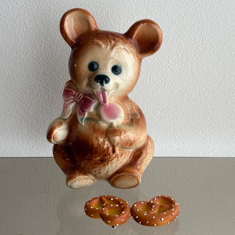 Royal Copley Teddy bear flower vase