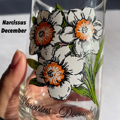 Brockway Flower of the month glass（9.10.11.12）