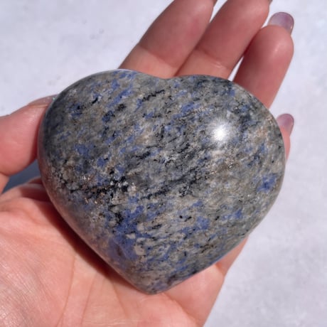 Heart stone blue marble