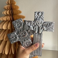 Mexican pewter cross