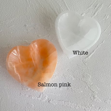 Heart selenite  bowl