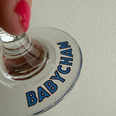 1970's UK Babycham champagne glass