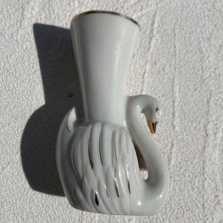 Mini flower vase swan