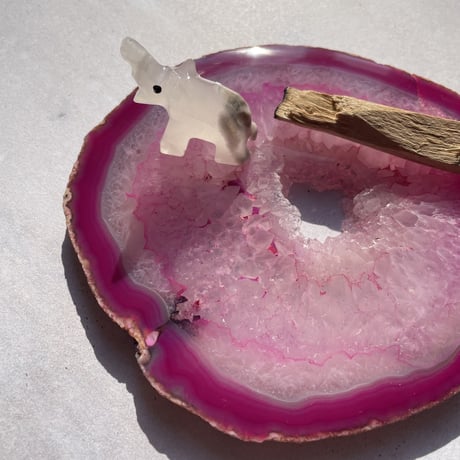 Stone tray pink