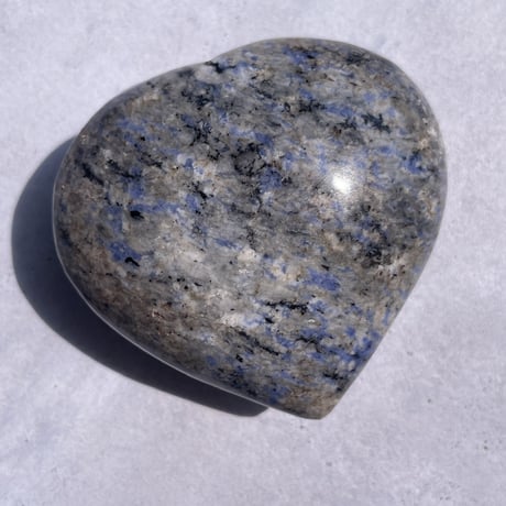 Heart stone blue marble