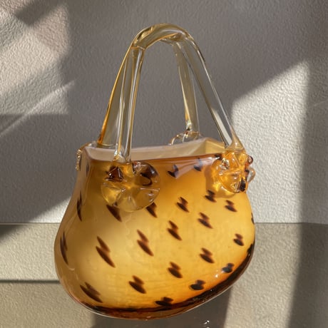 Murano handbag flower vase