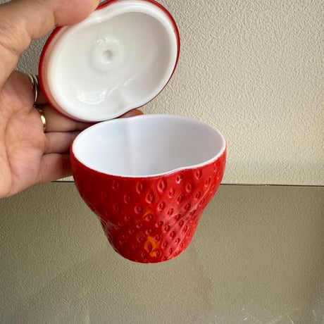 Hazel Atlas jam pot strawberry