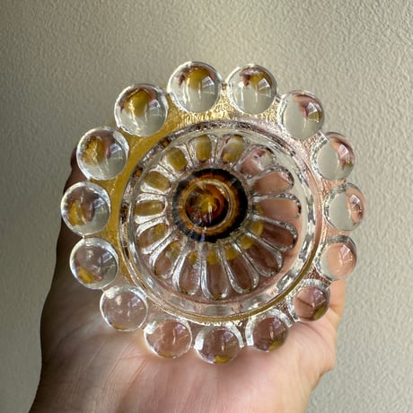 Anchor Hocking Boopie amber goblet glass